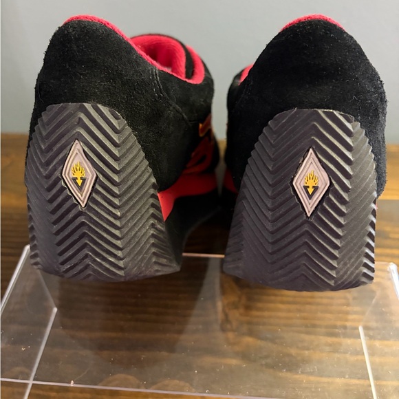 Rare Vintage 90’s Volatile Arson Black & Red Flame Platform Sneakers Women’s 8.5 - Picture 8 of 14
